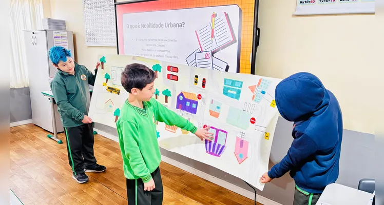Estudantes puderam aproximar os conhecimentos da produção com as experiências vividas no seu trajeto diário.