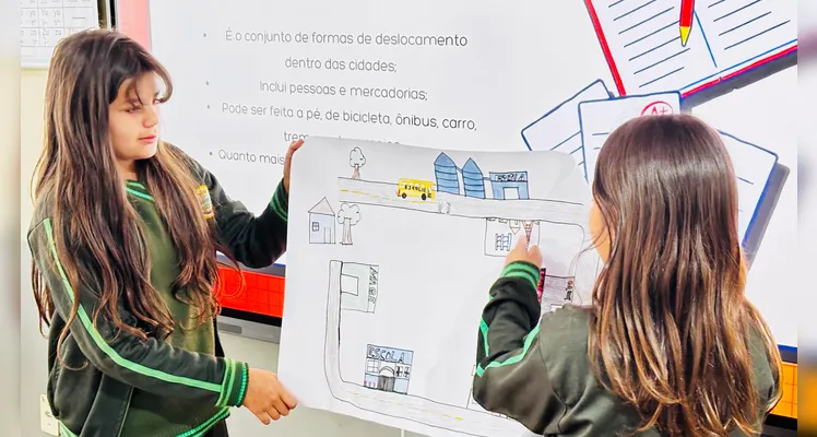 Estudantes puderam aproximar os conhecimentos da produção com as experiências vividas no seu trajeto diário.