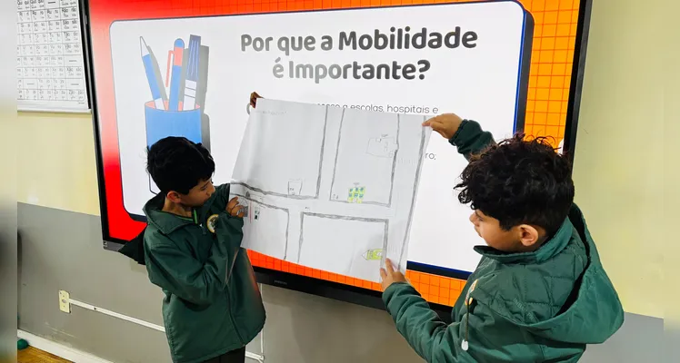 Estudantes puderam aproximar os conhecimentos da produção com as experiências vividas no seu trajeto diário.