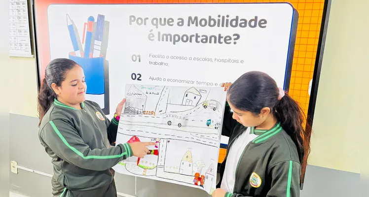 Estudantes puderam aproximar os conhecimentos da produção com as experiências vividas no seu trajeto diário.