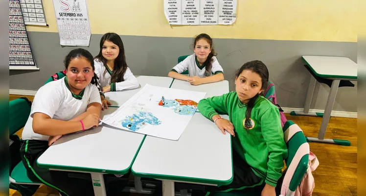 Veja os registros do trabalho em sala de aula.