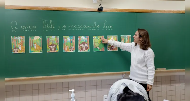 Confira os registros do trabalho em sala de aula.