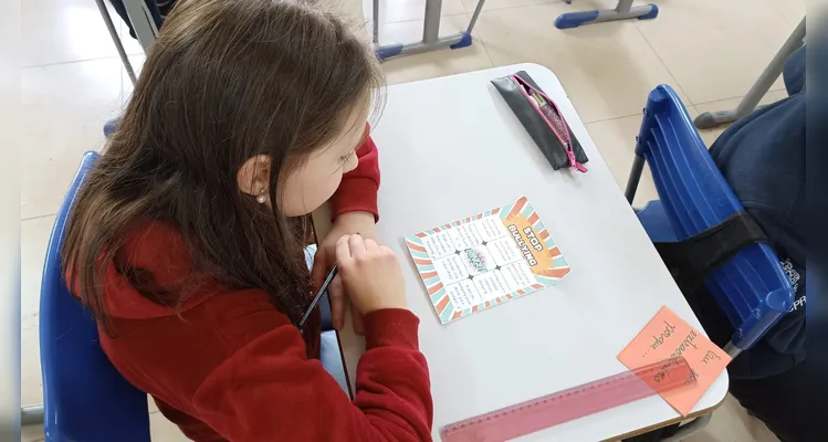 Confira os registros do trabalho em sala de aula.