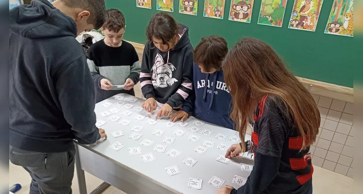 Confira os registros do trabalho em sala de aula.