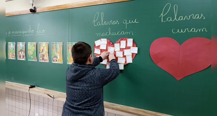 Confira os registros do trabalho em sala de aula.