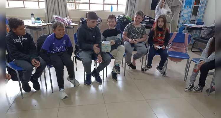 Confira os registros do trabalho em sala de aula.