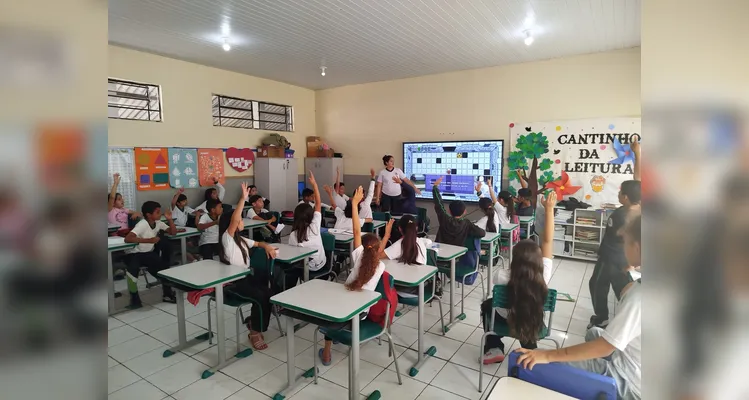 Confira os registros da atividade interativa em sala de aula.