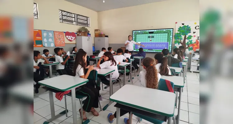 Confira os registros da atividade interativa em sala de aula.