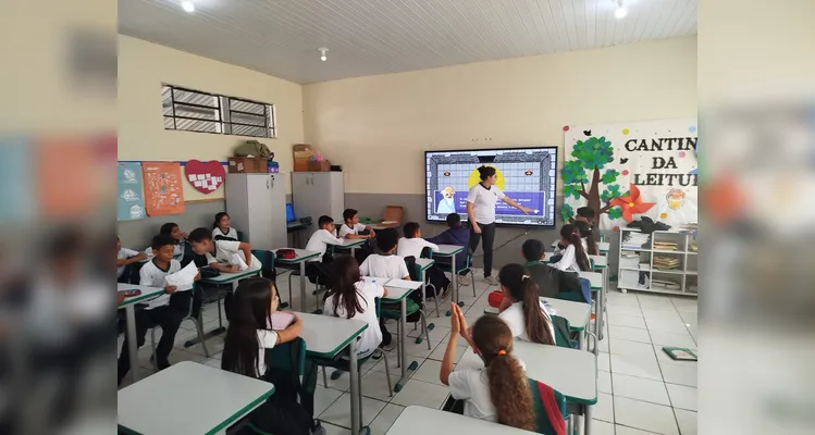 Confira os registros da atividade interativa em sala de aula.