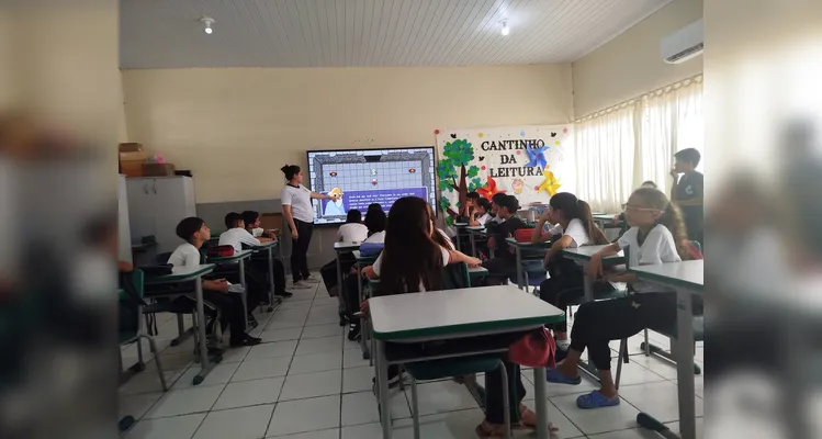 Confira os registros da atividade interativa em sala de aula.