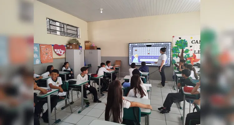 Confira os registros da atividade interativa em sala de aula.