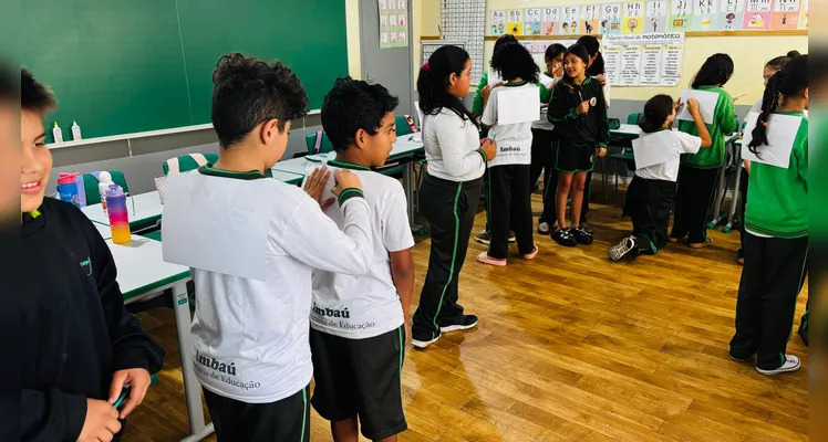 Veja os registros da dinâmica em sala de aula.