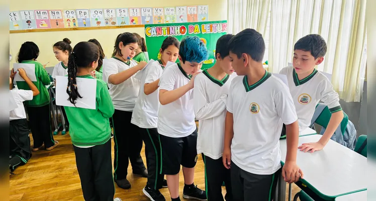 Veja os registros da dinâmica em sala de aula.