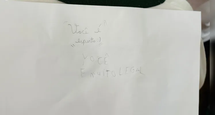 Veja os registros da dinâmica em sala de aula.