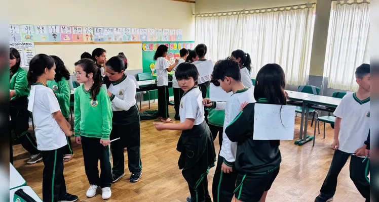 Veja os registros da dinâmica em sala de aula.
