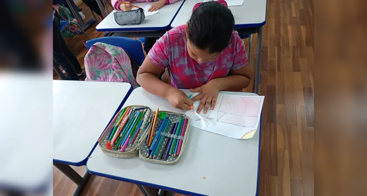 Veja os registros do trabalho em sala de aula.