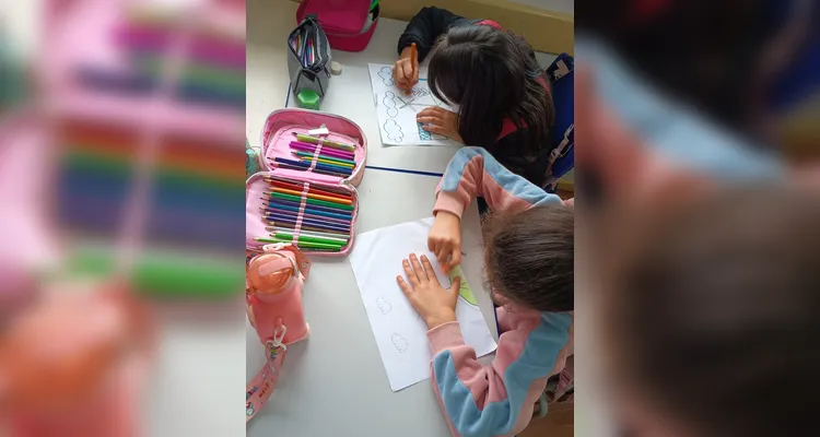 Veja os registros do trabalho em sala de aula.