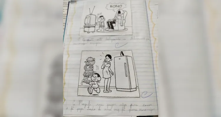 Confira os registros do trabalho dos educandos.