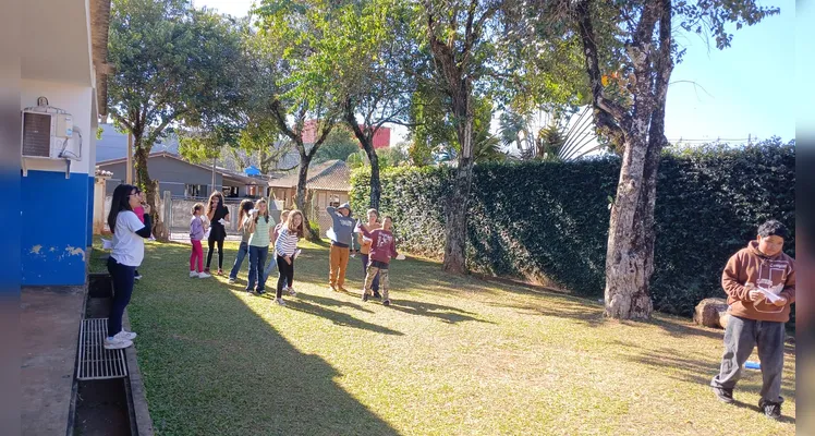 Diversão e aprendizado configuraram proposta com os estudantes.
