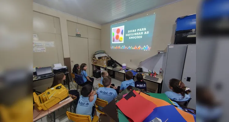Confira os registros em sala de aula.