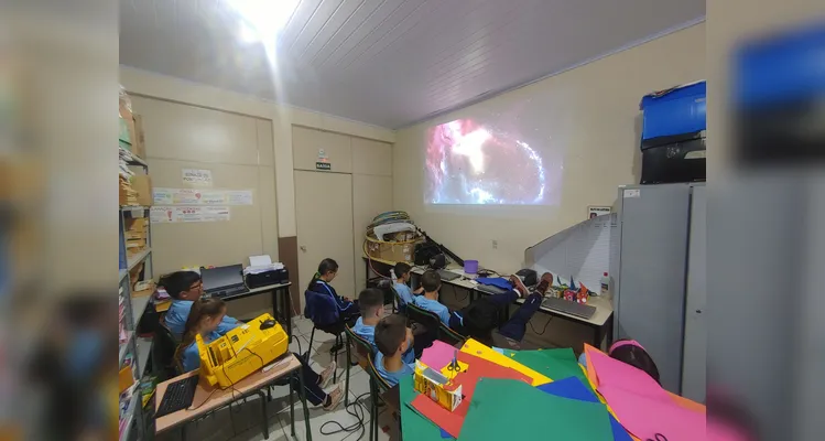 Confira os registros em sala de aula.