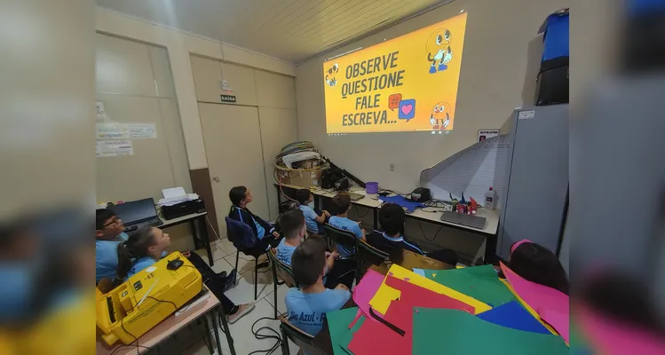 Confira os registros em sala de aula.