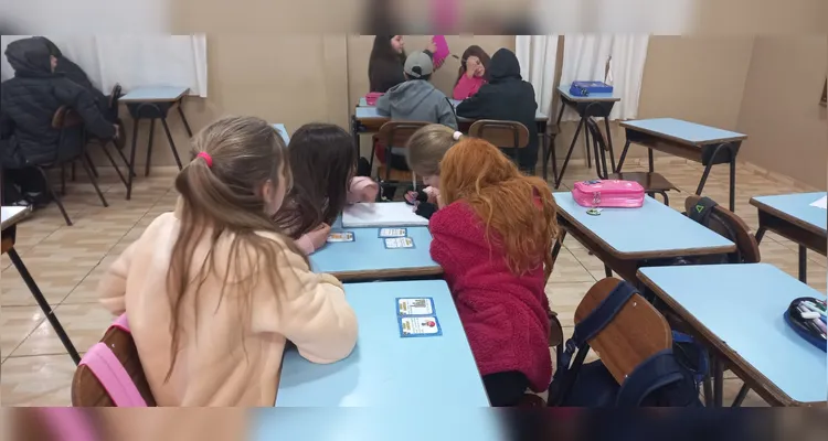 Confira os registros do trabalho em sala de aula.