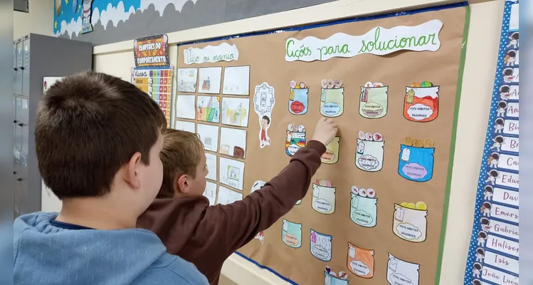Veja a série de registros dos alunos em seus momentos pessoais e no amplo trabalho em sala.