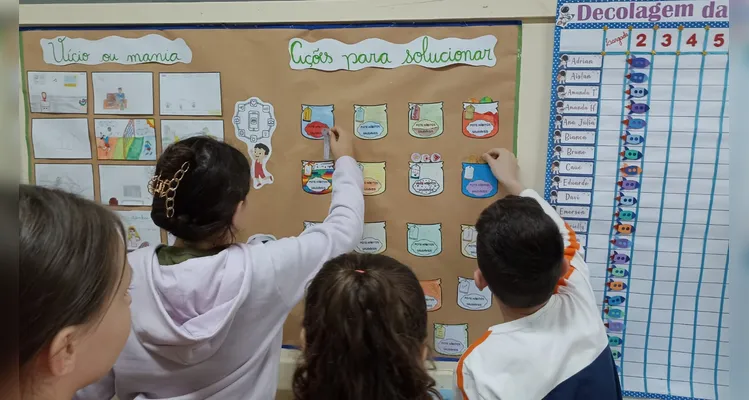Veja a série de registros dos alunos em seus momentos pessoais e no amplo trabalho em sala.