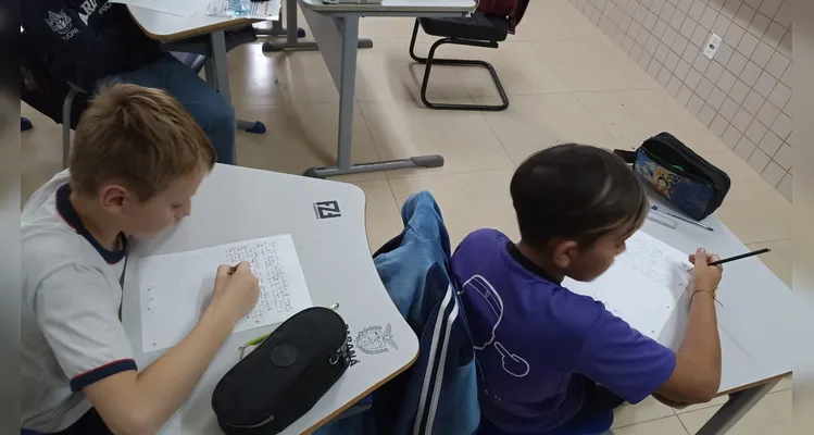 Veja a série de registros dos alunos em seus momentos pessoais e no amplo trabalho em sala.