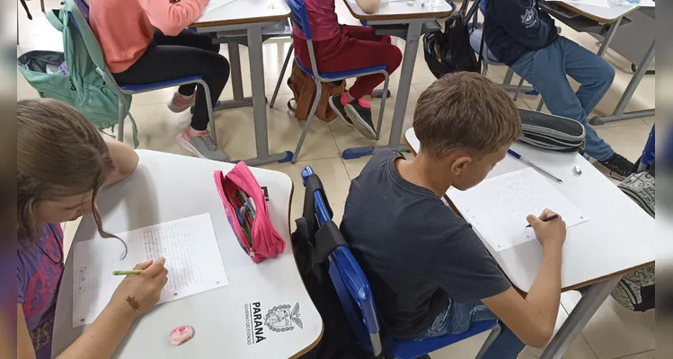 Veja a série de registros dos alunos em seus momentos pessoais e no amplo trabalho em sala.