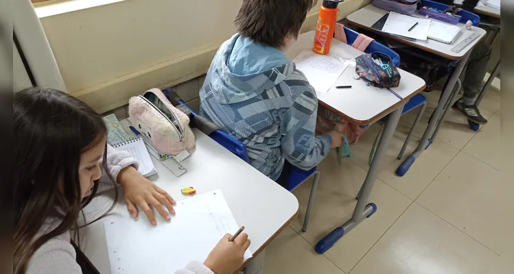 Veja a série de registros dos alunos em seus momentos pessoais e no amplo trabalho em sala.
