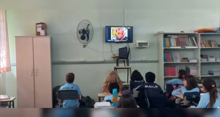 Educandos puderam imergir na proposta literária em sala de aula.