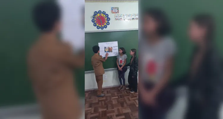 Educandos puderam imergir na proposta literária em sala de aula.