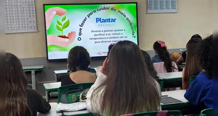 Diversos momentos trouxeram imersão na temática ambiental em sala de aula.