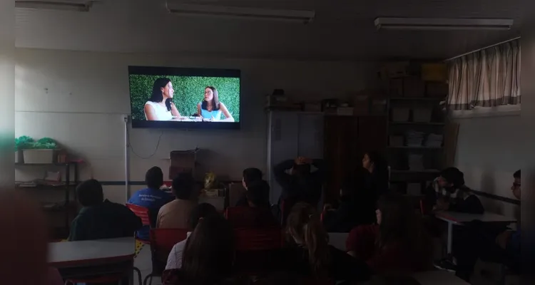 Proposta jornalística teve diversificados momentos em sala de aula.