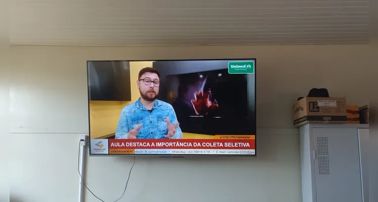 Conteúdo audiovisual levou importantes noções à sala de aula.