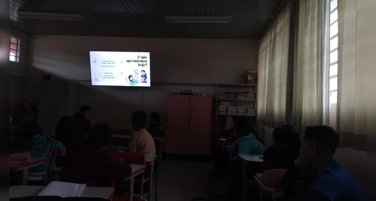 Confira alguns registros do trabalho em sala de aula.