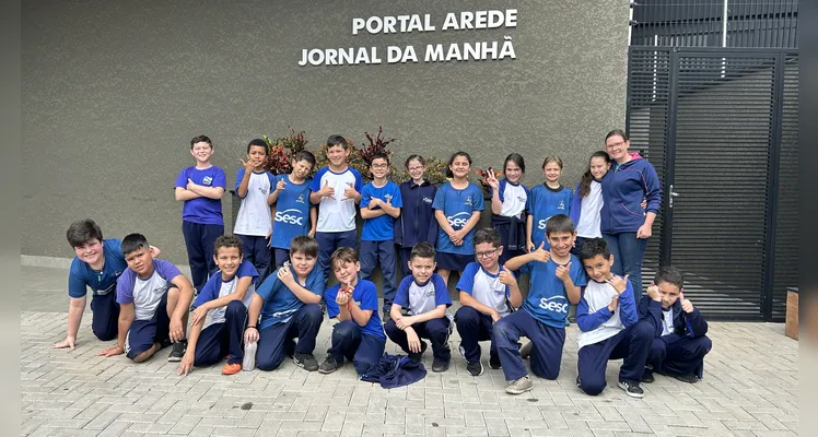 Confira como foi a visita da turma do quarto ano da Escola Humberto Cordeiro.