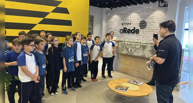 Confira como foi a visita da turma do quarto ano da Escola Humberto Cordeiro.