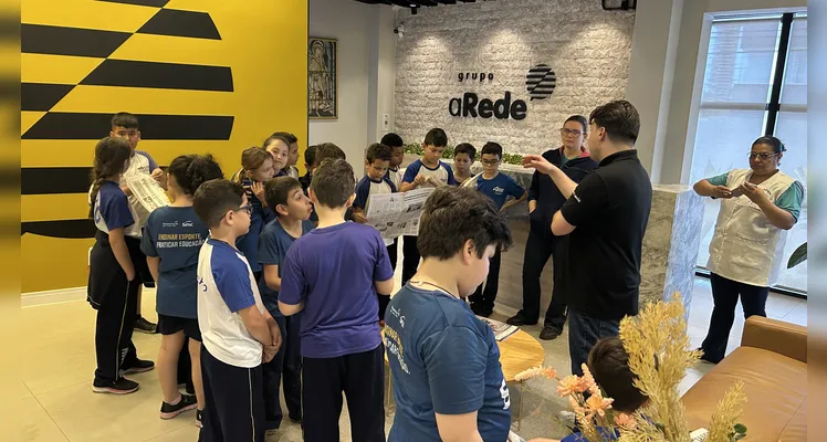 Confira como foi a visita da turma do quarto ano da Escola Humberto Cordeiro.