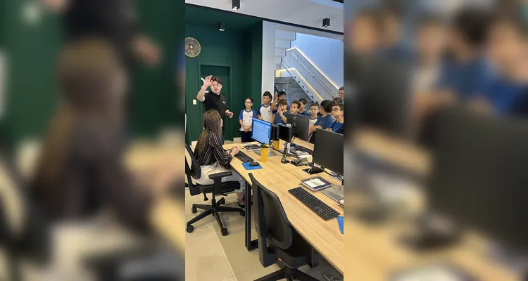Confira como foi a visita da turma do quarto ano da Escola Humberto Cordeiro.