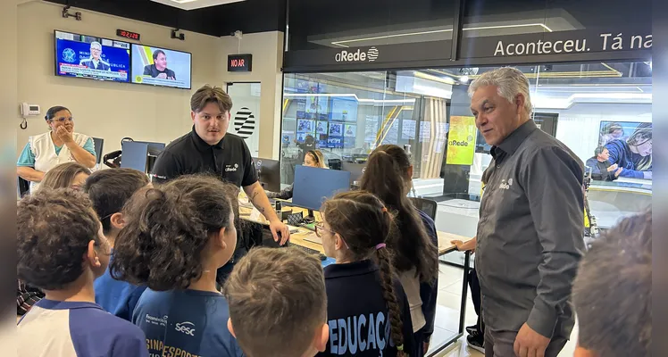 Confira como foi a visita da turma do quarto ano da Escola Humberto Cordeiro.