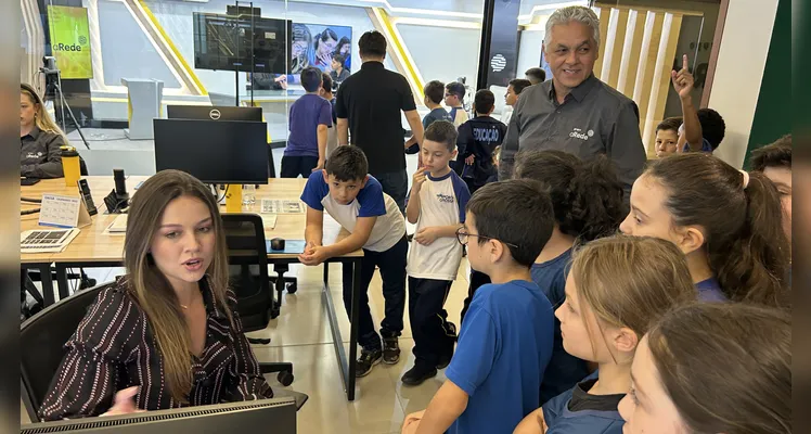 Confira como foi a visita da turma do quarto ano da Escola Humberto Cordeiro.