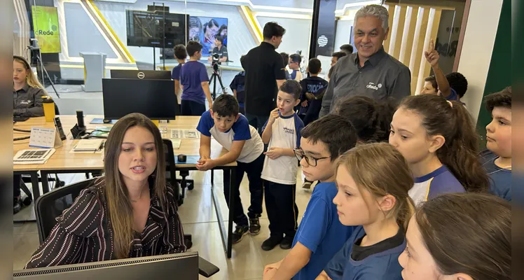 Confira como foi a visita da turma do quarto ano da Escola Humberto Cordeiro.