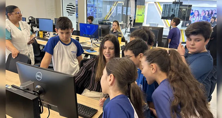 Confira como foi a visita da turma do quarto ano da Escola Humberto Cordeiro.