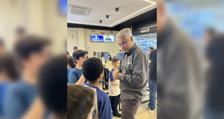 Confira como foi a visita da turma do quarto ano da Escola Humberto Cordeiro.