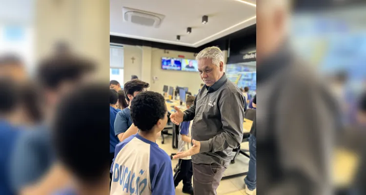 Confira como foi a visita da turma do quarto ano da Escola Humberto Cordeiro.