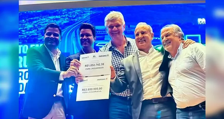 Jaguariaíva recebeu R$ 4,6 milhões.