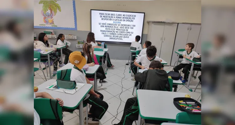 Confira alguns registros do trabalho em sala de aula.